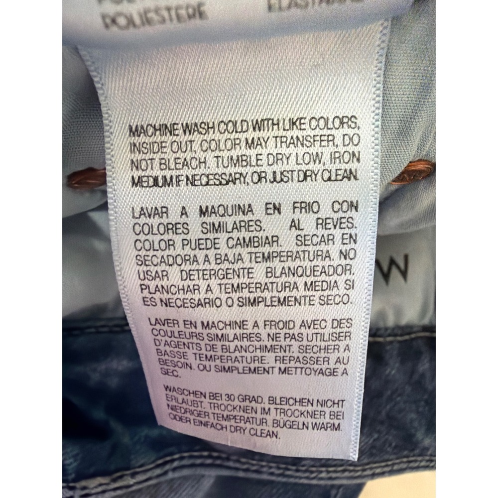 Mother High Waisted Looker Crop Skinny Jeans Pardon My French Blue Size 29 - Picture 13 of 15